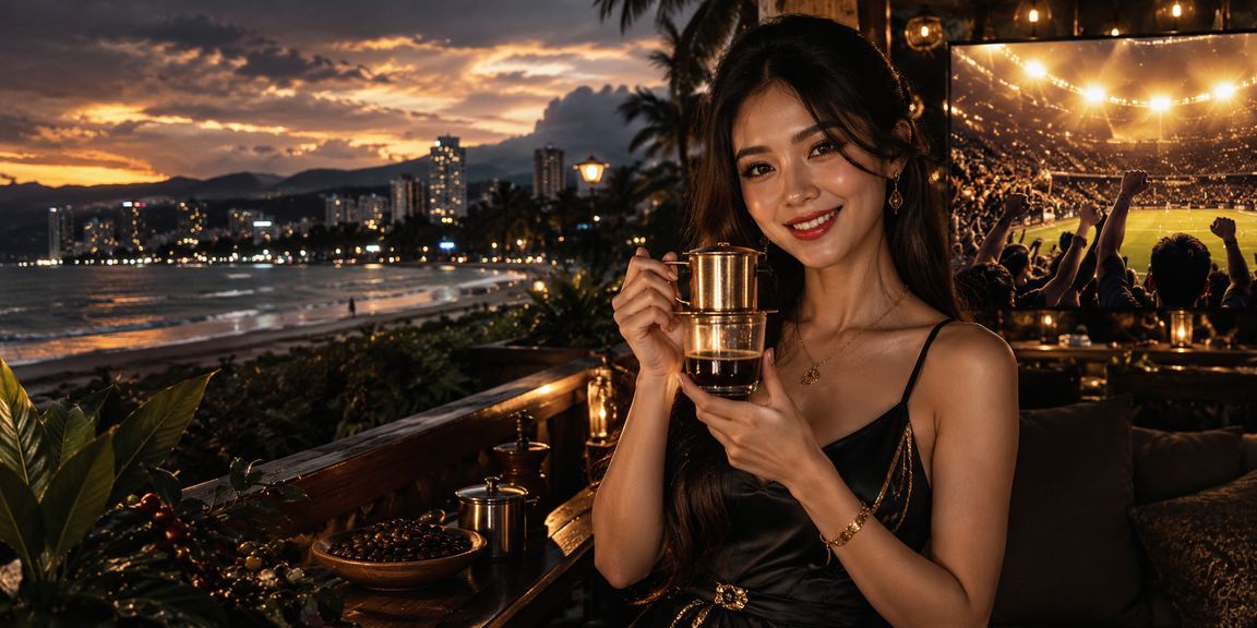 Người dùng tại Đà Nẵng đọc điều khoản giải trí trực tuyến trên điện thoại