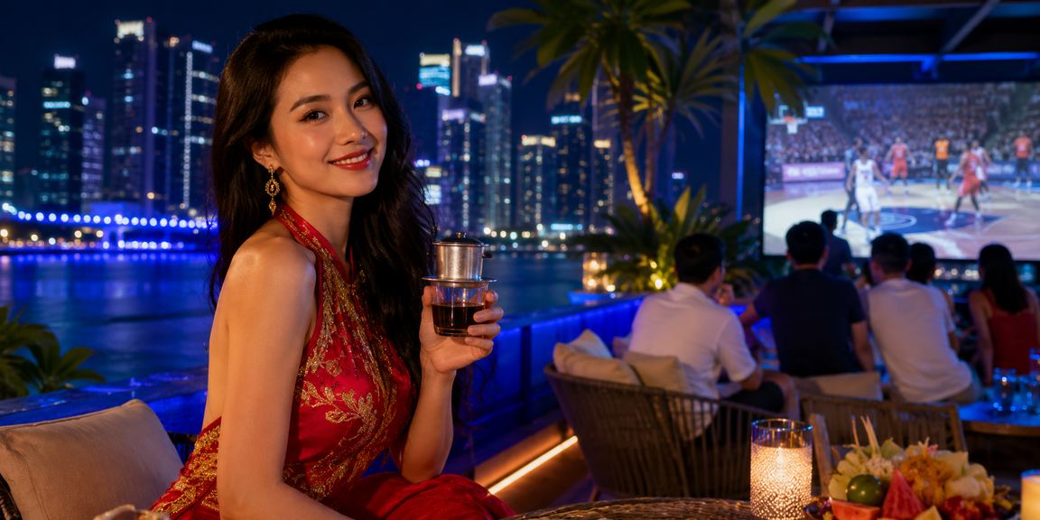 Người dùng tại Hà Nội xem lịch bóng rổ và kiểm tra giao dịch trên điện thoại
